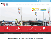 Tablet Screenshot of moorenauto.nl